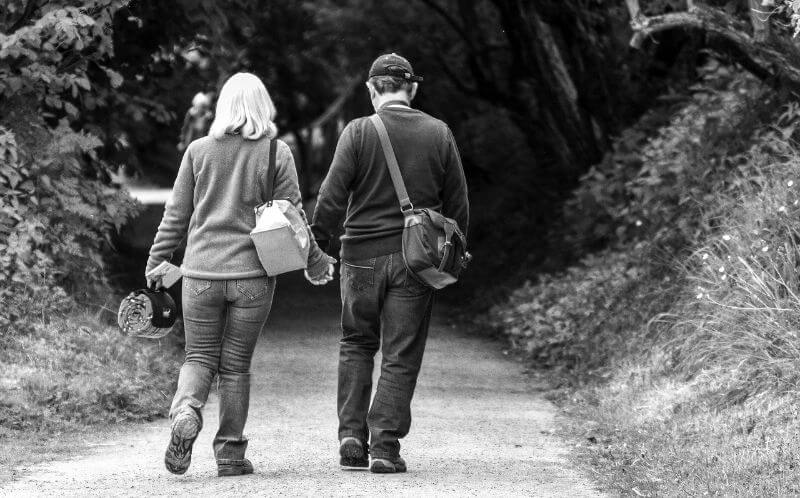 gentle exercise - couple walking
