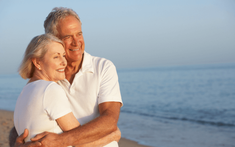 healthy looking couple with less risk of Osteoporosis