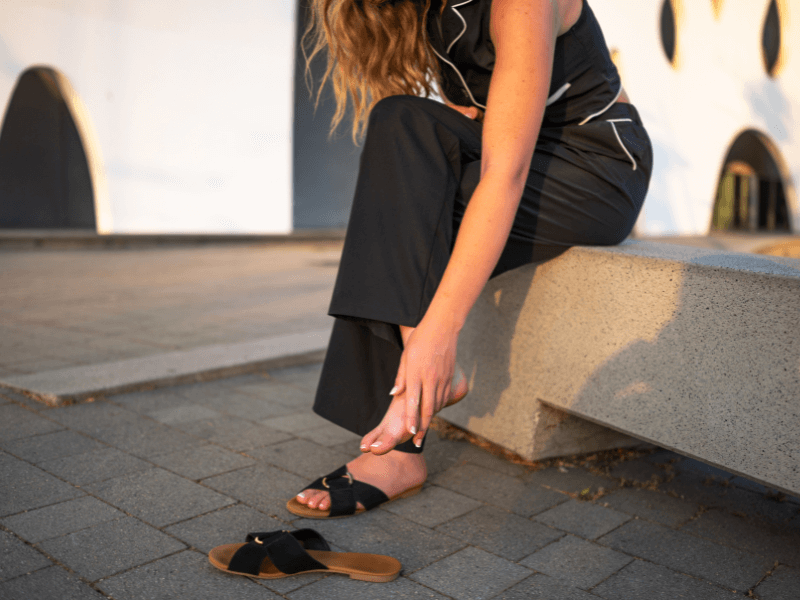 Woman with a foot problem - when to see a podiatrist instead of your GP